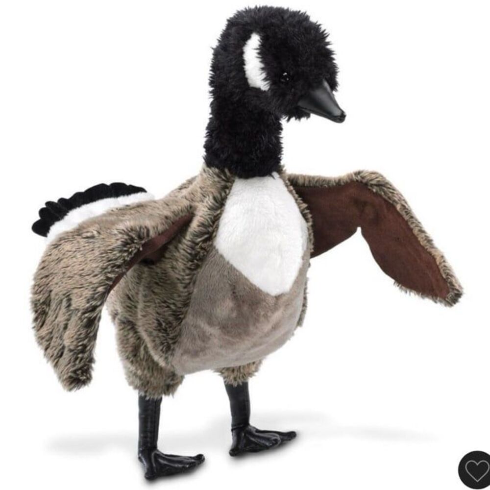 Folkmanis Canada Goose Plush Stuffed Animal Puppet